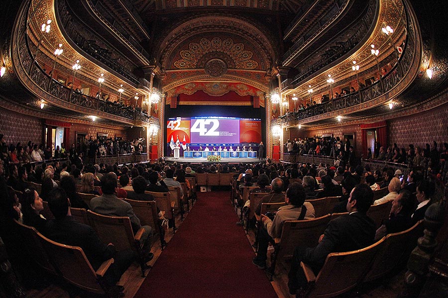 Teatro Juárez ceremonia de Inauguración FIC 42